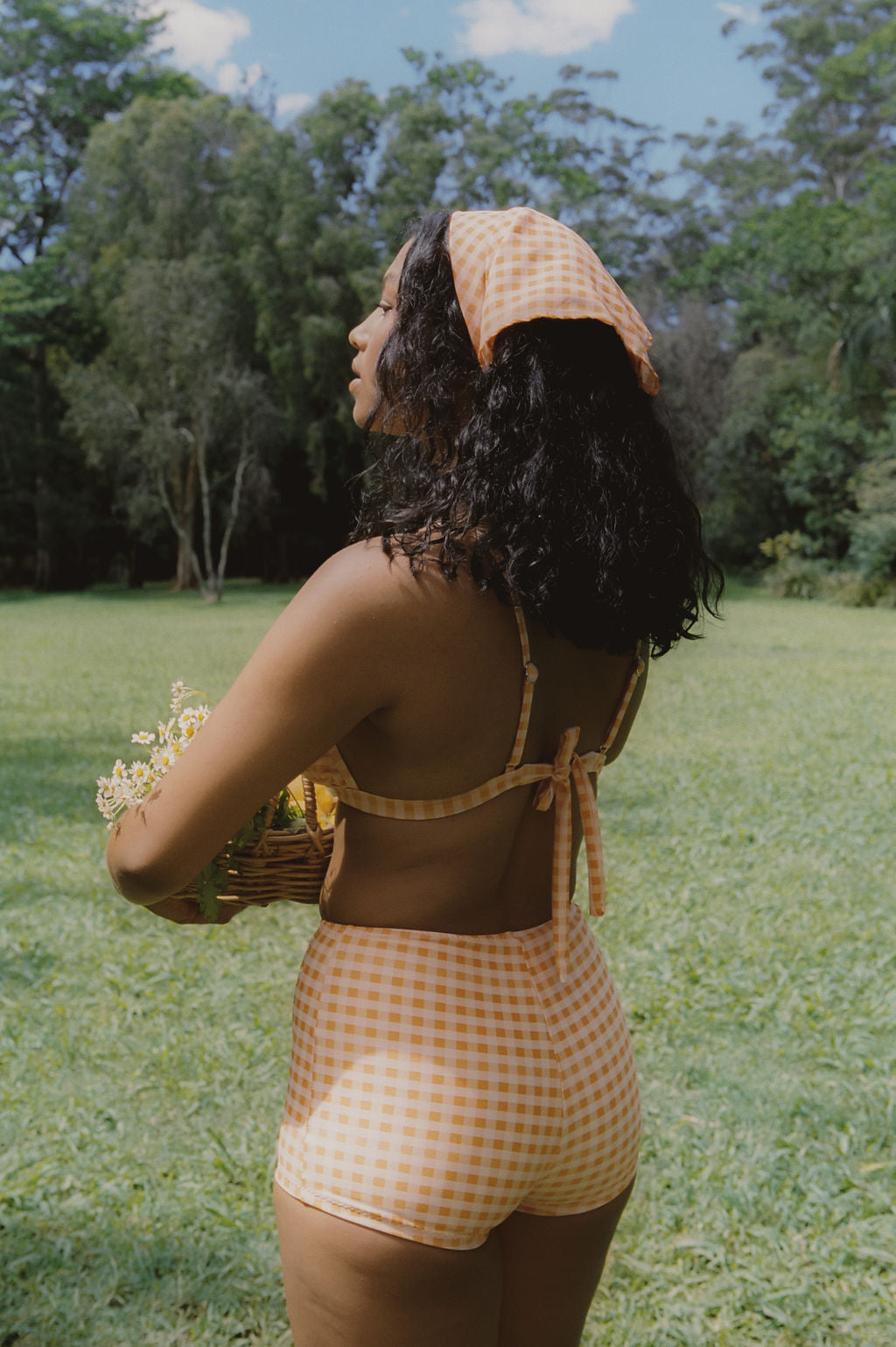Cordelia High Waisted Short - Tangerine