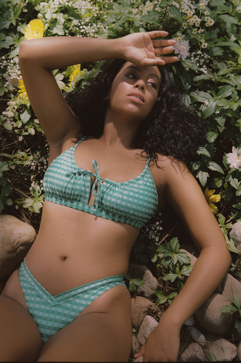 Alison Banded Brazilian Pant - Emerald